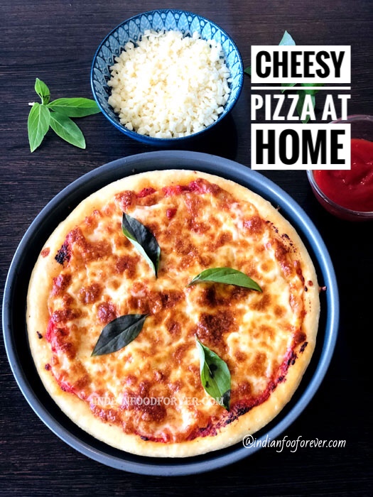 <strong><a href="https://www.indianfoodforever.com/snacks/cheesy-pizza.html">Cheese Pizza At Home</a></strong>
