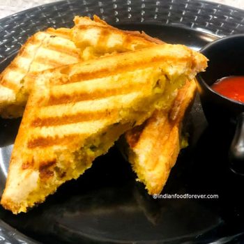 Indian Style Aloo Masala Grilled Sandwich
