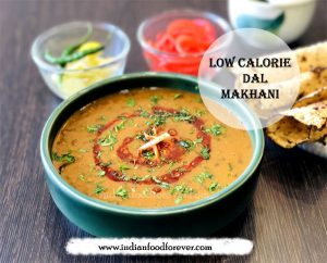 Low calorie healthy dal makhani
