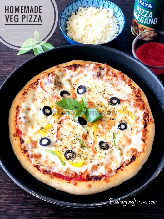Veg Pizza From Scratch