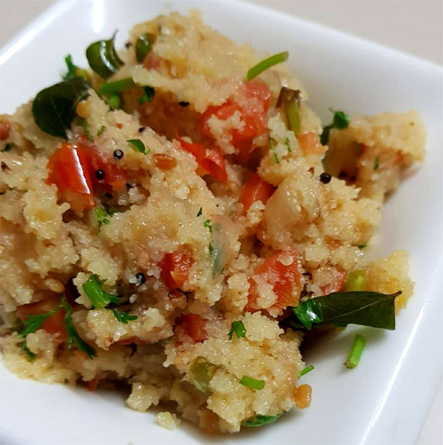 Vegetable Upma Recipe - Rava Upma Recipe - Sooji Upma