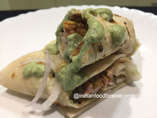 Chicken Roti Wrap Recipe - Bachelor Indian Chicken Wrap Recipe